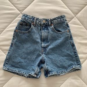 Zara high waist long shorts. size 2.